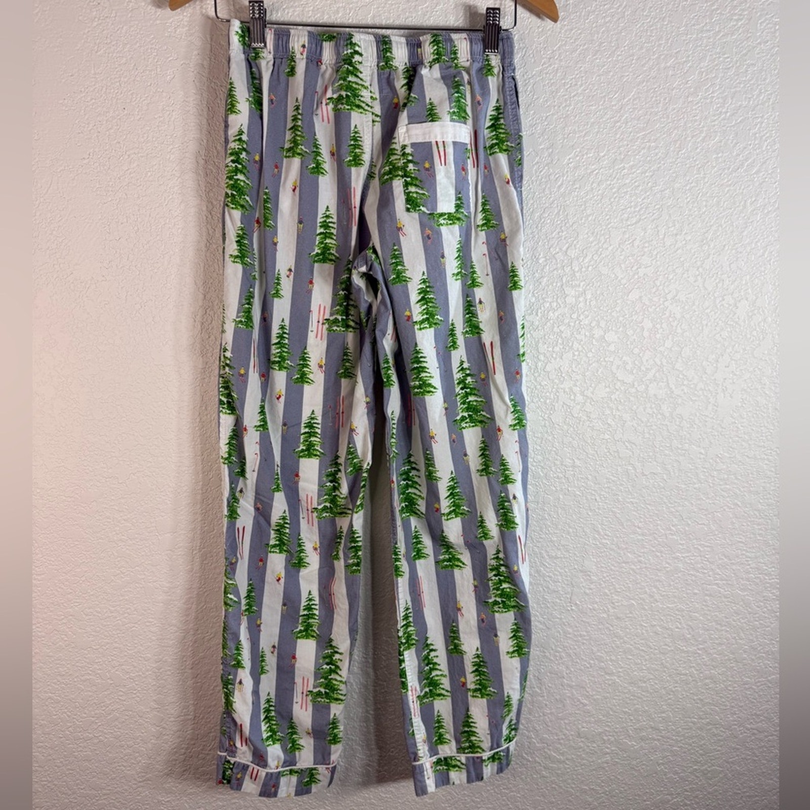 Santa And Abel X Gray Malin Women’s Xs Snow Blue Pajama Set Resort Holiday Loung — image 8 of 8